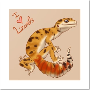 I (Heart) Lizards! Posters and Art